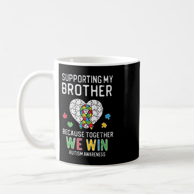 Mug Attrapez ce mignon soutien à mon frère ensemble No (Gauche)