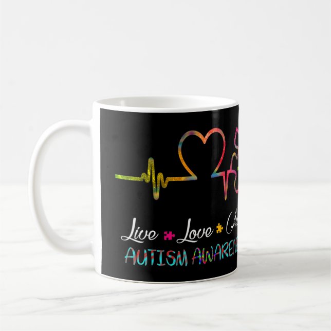 Mug Attrapez cette Sensibilisation sur l'autisme "Live (Gauche)