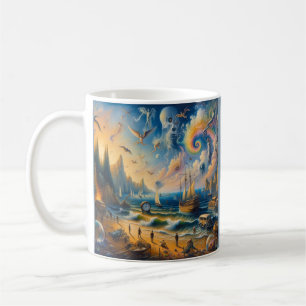 Mug Au bord de la mer : un paysage de rêve surréaliste