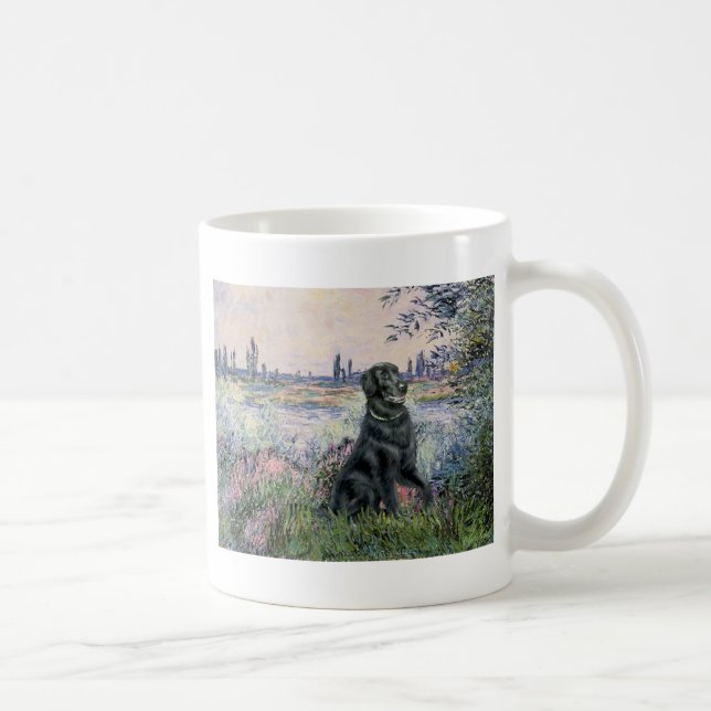 Mug Au bord de la Seine - Retriever à revêtement plat (Droite)
