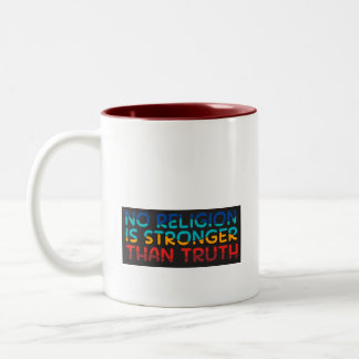 Mug au café : Aucune religion n'est plus forte que