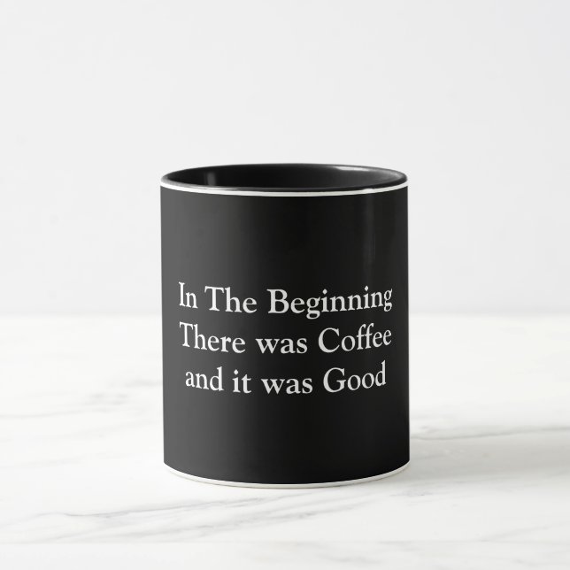 Mug Au début il y avait du café (Centre)