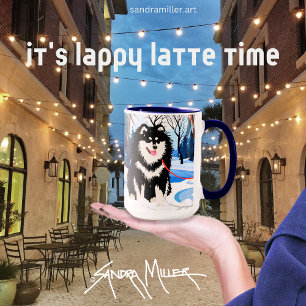 Mug AU-DESSUS DE LA RIVIÈRE Lapphund finlandais