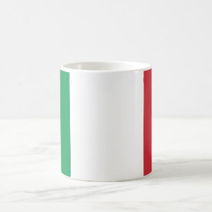 Mug au drapeau italien vert blanc et rouge.