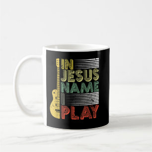 Mug Au nom de Jésus je joue de la guitare Amoureux de