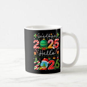 Mug Au revoir 2025 Bonjour 2026 Bonne Année Noël P