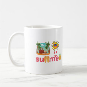 Mug Au revoir École, Bonjour Summer Beach Et Sun