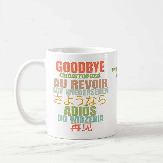 Mug Au revoir moderne (Gauche)
