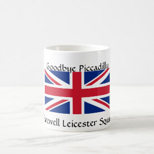 Mug Au revoir Piccadilly, Carré de Farewell Leicester 