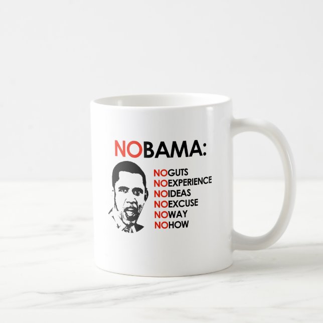 MUG AUCUN OBAMA, AUCUNE MANIÈRE (Droite)