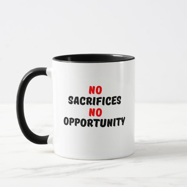 MUG AUCUN SACRIFICE AUCUNE OCCASION (Gauche)