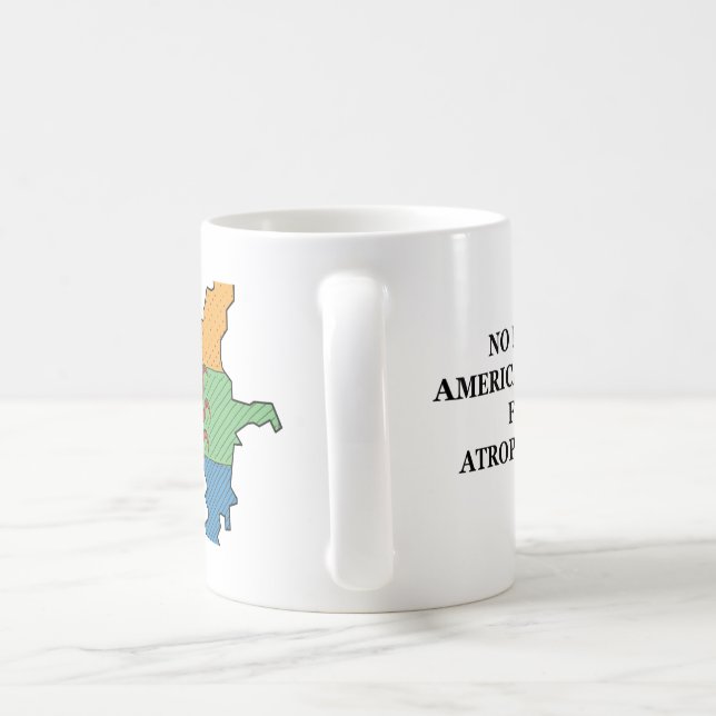 Mug Aucun sang américain pour l'huile d'Atropian ! (Poignée)