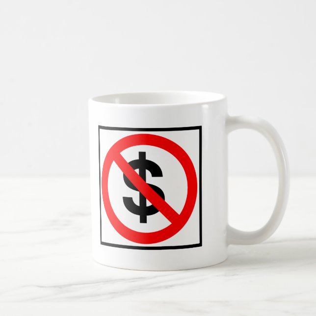Mug Aucun signe de route d'argent (Droite)