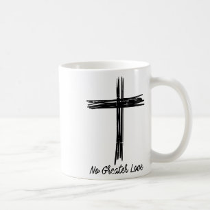 Mug Aucune Croix d'amour plus grande Pâques Jésus Reli