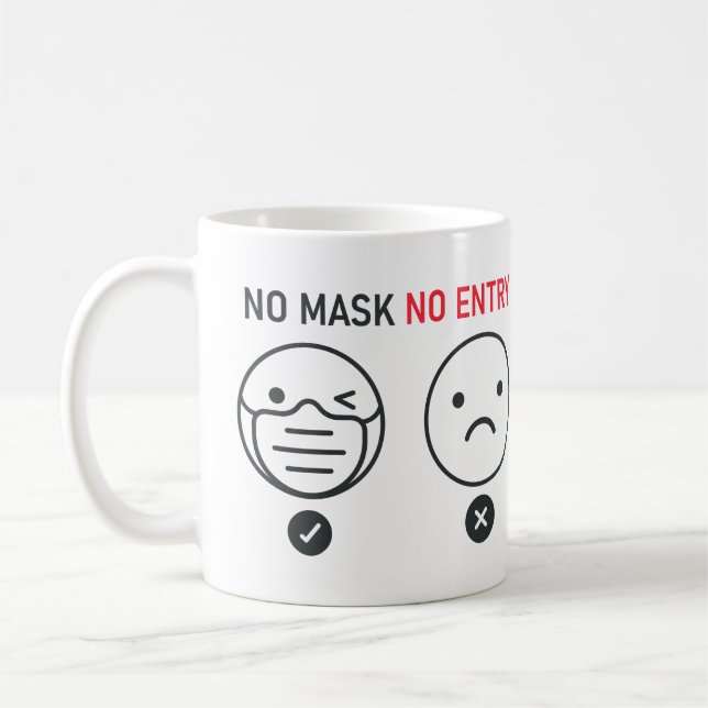 Mug Aucune entrée de masque (Gauche)