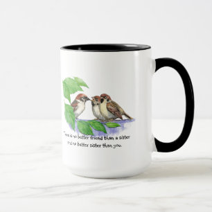 Mug Aucune meilleure famille d'oiseau de citation de