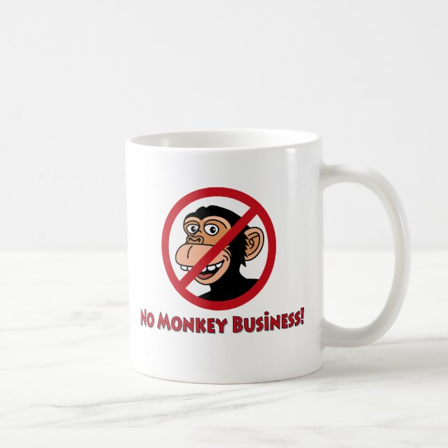 Mug Aucunes affaires de singe (Droite)