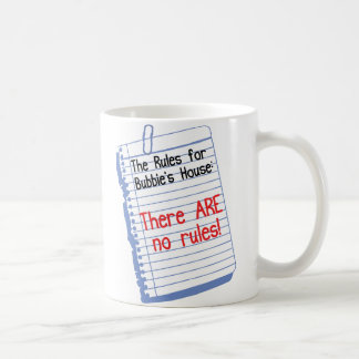 Mug Aucunes règles à la Chambre de Bubbie
