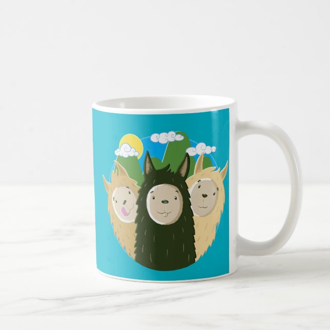 Mug Aucuns frères de lamas de drame (Droite)