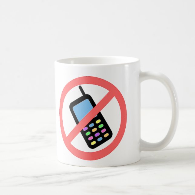 Mug Aucuns téléphones ! (Droite)