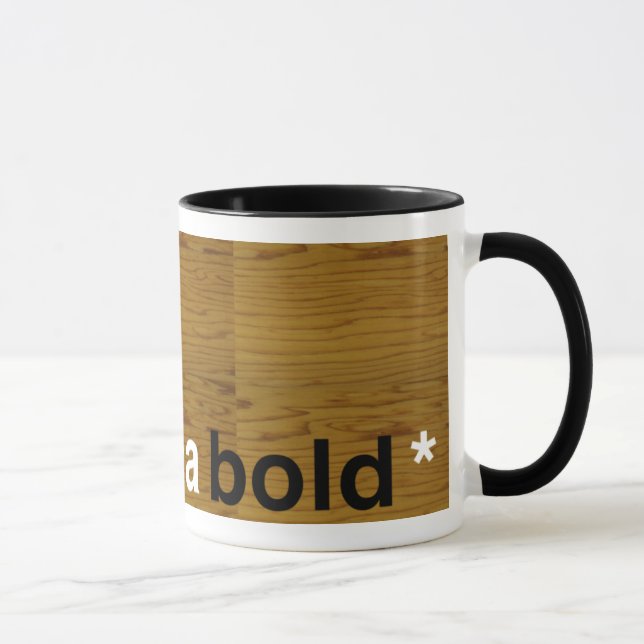 Mug audacieux helvetica (Droite)
