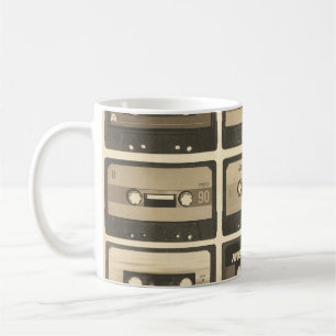 Mug Audio Cassette, Retro Poster Hip-Hop.