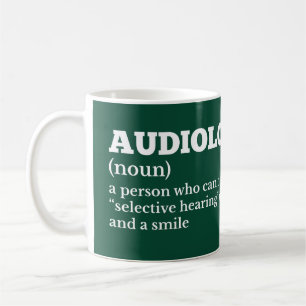 Mug Audiologiste Funny Définition du café