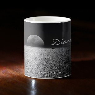 Mug Augmentation de la Pleine lune sur l'eau océanique