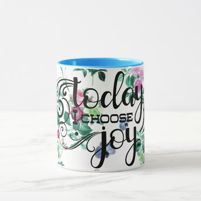 Mug Aujourd'hui, je choisis Joy | Floral (Centre)