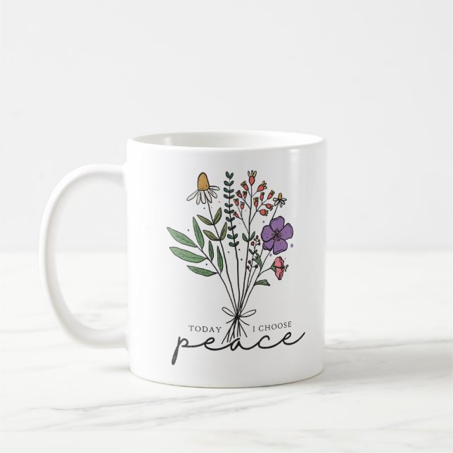 Mug Aujourd'hui, je choisis la paix (Gauche)