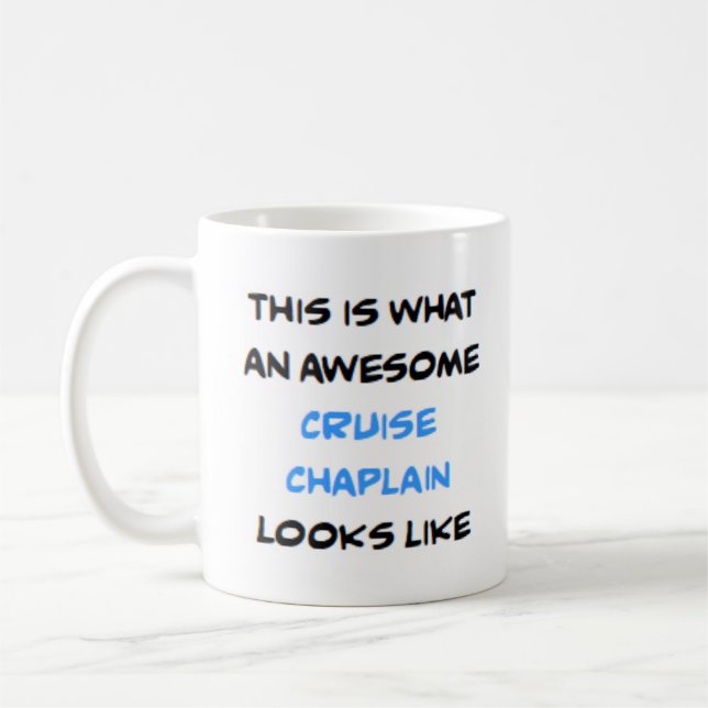 Mug aumônier de croisière, génial (Gauche)