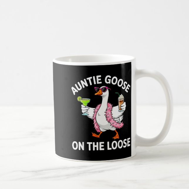 Mug Auntie Goose On The Loose Funny Goose Gles St Patr (Droite)