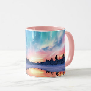 Mug Aurore Boréale, Lumières du Nord,