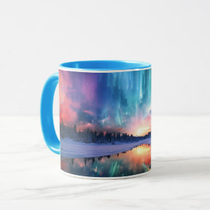 Mug Aurore Boréale, Lumières du Nord,