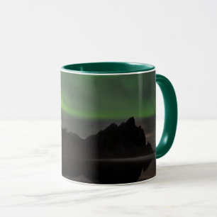 Mug Aurores boréales Plage de Vestrahorn Hofn, Islan