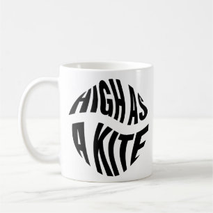 Mug Aussi Haut Qu'un Cerf-Volant Typographie Noir