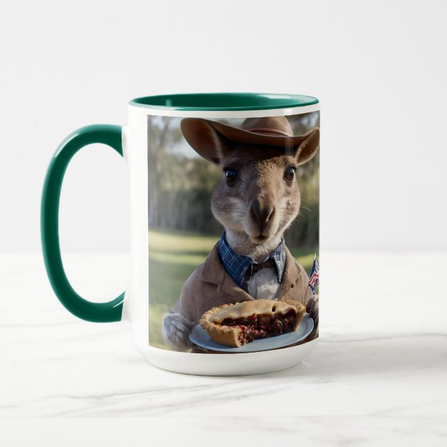Mug Aussie Kangaroos Aimez Les Pies De Viande Australi (Gauche)