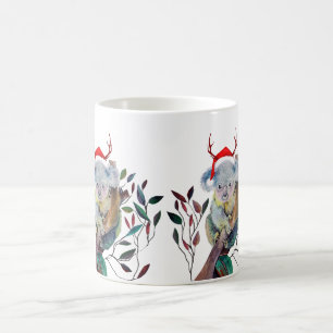 Mug Aussie Noël Koala Gommier Santa Chapeau Rouge   
