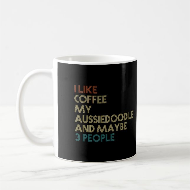 Mug Aussiedoodle Chien Propriétaire Coffee Avers Citat (Gauche)