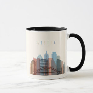 Mug Austin, horizon de ville du Texas