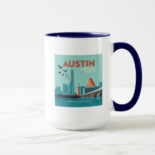 Mug Austin, Texas Pont de l'Avenue du Congrès
