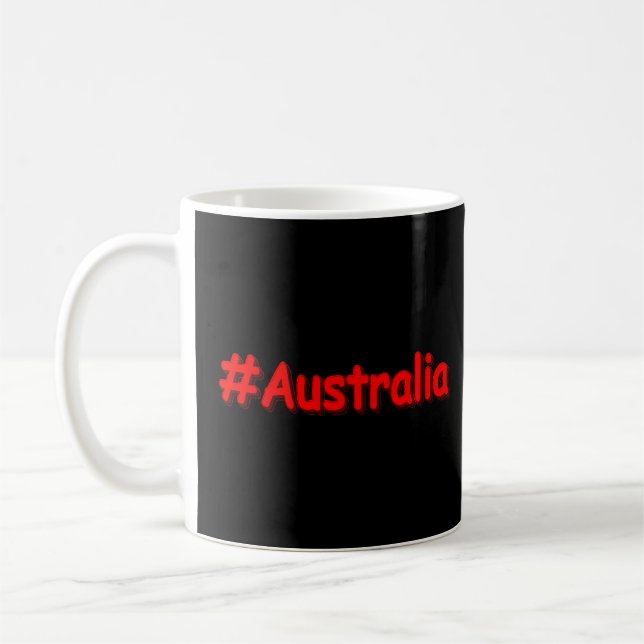 Mug "#Australia" Joli Design. Commandez dès maintenant (Gauche)