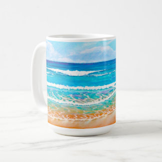 Mug Australian Blue Beach Painting été