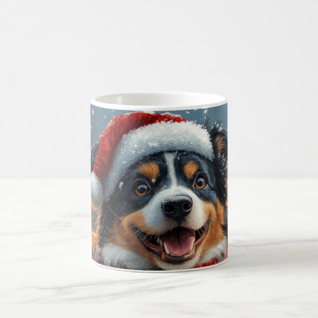 Mug Australie Berger Dog Roller Dessous de verre Noël (Centre)