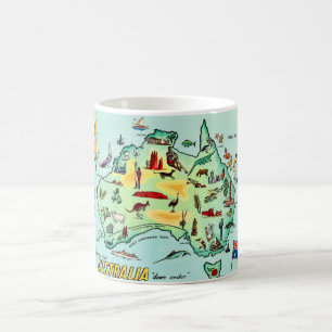 Mug Australie Carte Illustrée