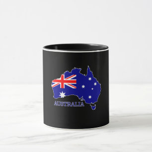 Mug Australie Drapeau Australien Carte Voyage