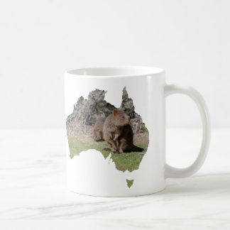 Mug Australie Forme Mignon Quokka Mangeant de l'Herbe