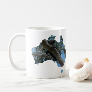Mug Australie Forme pays Cute Koala dans un arbre