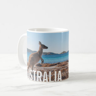 Mug Australie Kangaroo sur la plage Photo