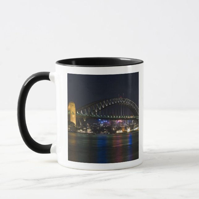 Mug Australie, Sydney. Le port de Sydney la nuit. (Gauche)